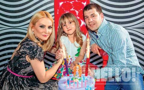 Goca Tržan отпразнува рождения ден на дъщеричката си с бившия си мъж и с настоящия си приятел